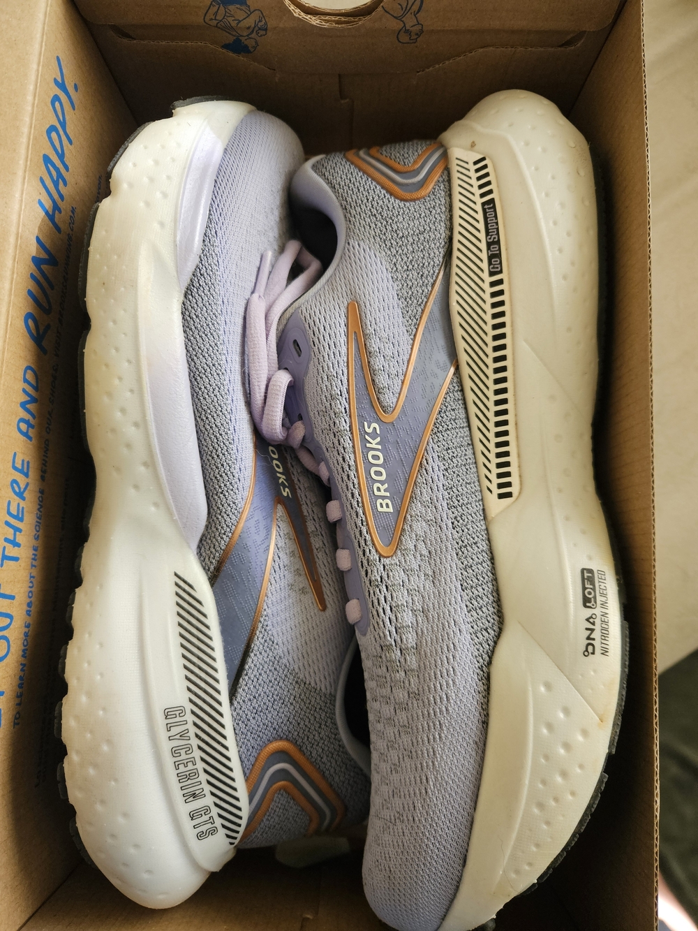 Brooks Women's Gray Lavender Running Shoes